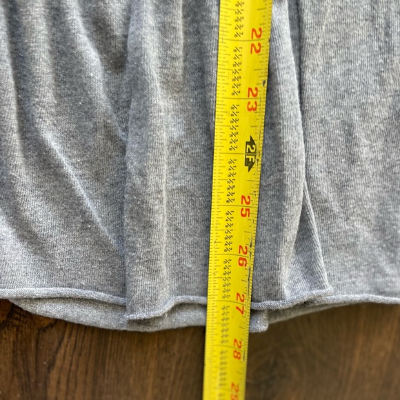 FREE PEOPLE Heather Grey Tiered Ruffle Super Wide Leg Pants Trendy Casual XXS - Picture 8 of 8